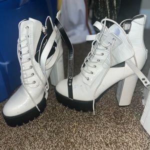 White Platform Heels